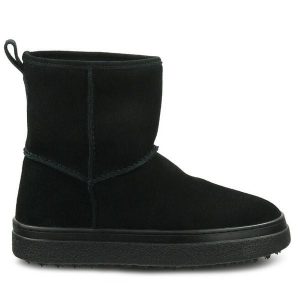 Śniegowce Gant. Czarne buty zimowe GANT, bez obcasa, bez zapięcia. Za 499,99 zł.