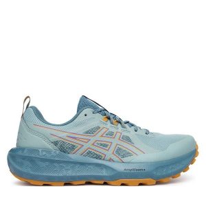 Buty do biegania Asics. Niebieskie buty sportowe ASICS, bez wzorów, bez zapięcia, do biegania. Za 409,99 zł.