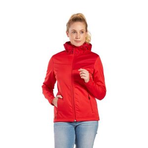 Kurtka damska Erima Softshell Performance. Czerwone kurtki Erima, s, bez wzorów, z materiału, bez kaptura. W wyprzedaży za 185,00 zł.