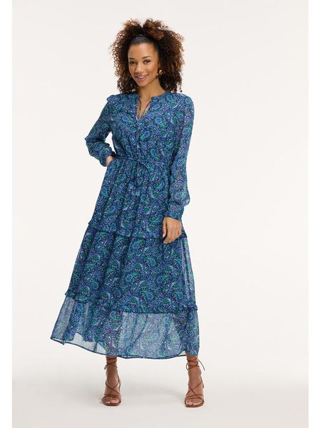 SHIWI Sukienka "Jade" w kolorze niebieskim rozmiar: S. Niebieskie sukienki SHIWI, s, bez wzorów, bez kołnierzyka, bez ramiączek, maxi. Za 158,10 zł.