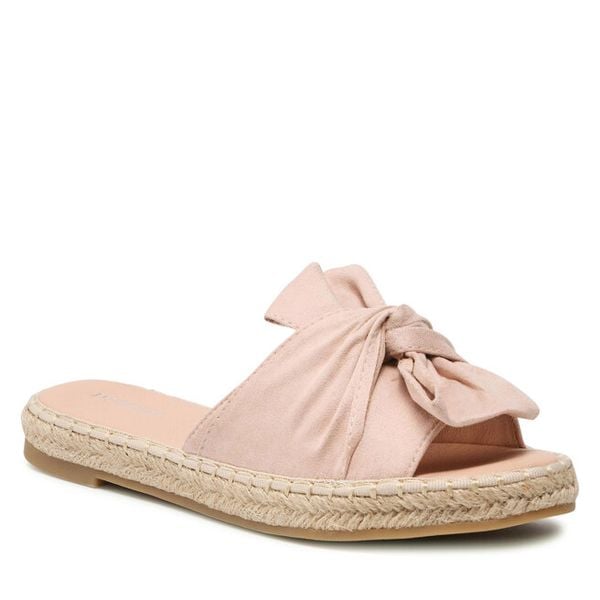 Espadryle DeeZee. Czerwone espadryle DeeZee, bez wzorów, bez obcasa. Za 89,99 zł.
