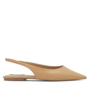 Sandały Nine West. Brązowe sandały Nine West, bez wzorów, bez obcasa, na płaskiej podeszwie, bez zapięcia. Za 109,99 zł.