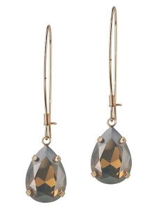 Otazu Pozłacane kolczyki z kryształami Swarovski rozmiar: onesize. Brązowe kolczyki Otazu, z kryształem, pozłacane. Za 139,20 zł.