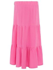 Zwillingsherz Muślinowa spódnica w kolorze różowym rozmiar: L/XL. Różowe spódnice Zwillingsherz, l, bez wzorów, z bawełny, maxi. Za 104,99 zł.