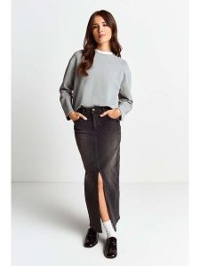Rich & Royal Bluza w kolorze szarym rozmiar: XS. Szare bluzy Rich & Royal, xs, bez wzorów, bez kaptura. Za 127,35 zł.