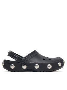 Crocs Klapki Classic Big Studded Clog 214236 Czarny. Czarne klapki Crocs, bez wzorów, z tworzywa sztucznego, bez obcasa. Za 259,99 zł.