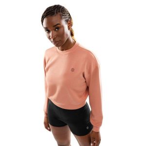 Bluza treningowa crop top dla kobiet Fitness Siroko Pinnacle. Brązowe bluzy SIROKO, bez wzorów, z materiału, bez kaptura. Za 169,00 zł.