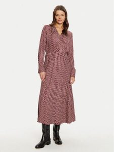 Tatuum Sukienka koszulowa Debera T2422.197B Czerwony Regular Fit. Czerwone sukienki Tatuum, bez wzorów, z wiskozy, bez kołnierzyka, bez ramiączek, koszulowe. Za 239,99 zł.