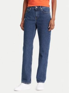 Tommy Hilfiger Jeansy Classic WW0WW45672 Niebieski Straight Fit. Niebieskie jeansy TOMMY HILFIGER, bez wzorów, z bawełny. Za 279,99 zł.
