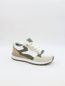 Bellucci Sneakersy w kolorze beżowo-oliwkowym rozmiar: 38. Brązowe trampki Bellucci, bez wzorów, bez zapięcia. Za 100,99 zł.