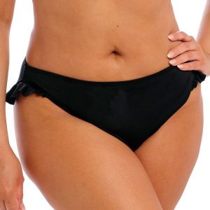 Figi do kostiumów kąpielowych dla kobiet Elomi Plain. Czarne figi ELOMI, bez wzorów. Za 180,50 zł.