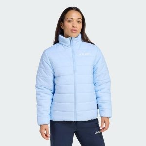 Kurtka Terrex Multi Essentials Insulated. Niebieskie kurtki ADIDAS, uniwersalny, bez wzorów, z puchu, bez kaptura. Za 399,00 zł.