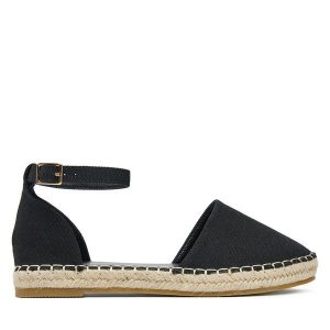 Espadryle DeeZee. Czarne espadryle DeeZee, bez wzorów, bez obcasa. Za 119,99 zł.