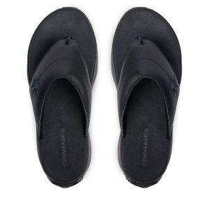 Japonki Converse. Czarne klapki Converse, bez wzorów, bez obcasa. Za 399,99 zł.