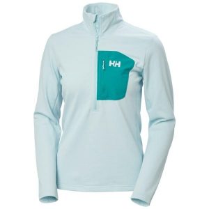 Damska bluza dresowa 1/2 z zamkiem błyskawicznym Helly Hansen Versalite. Niebieskie bluzy Helly Hansen, bez wzorów, z dresówki, bez kaptura. Za 391,50 zł.