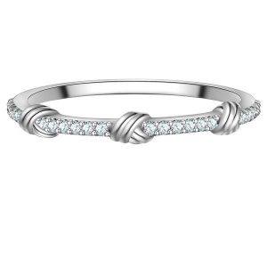 Glanzstücke München Pierscionek z Srebra Sterling w srebrze z Cyrkonia Pierścionki 1 ct Damski. Białe pierścionki Glanzstücke München, z cyrkonią, srebrne. Za 189,99 zł.