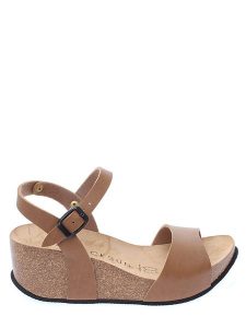 BACKSUN Sandały "Hong Kong" w kolorze jasnobrązowym na koturnie rozmiar: 39. Brązowe sandały Backsun, bez wzorów, z materiału, z otwartym noskiem, bez obcasa, na koturnie, bez zapięcia. Za 130,99 zł.