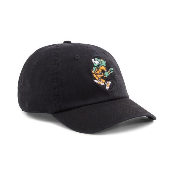 Czapka z daszkiem Puma Carrots. Czarne czapki Puma, bez wzorów, z bawełny, retro. Za 140,14 zł.