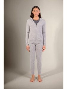 Perfect Cashmere Kaszmirowy kardigan "Emma" w kolorze jasnoszarym rozmiar: L. Szare kardigany Perfect Cashmere, z kaszmiru. Za 340,18 zł.