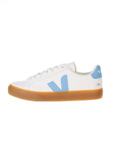 Veja Skórzane sneakersy "Campo" w kolorze biało-błękitnym rozmiar: 40. Białe trampki Veja, bez wzorów, bez zapięcia. Za 544,45 zł.