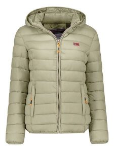 Geographical Norway Kurtka pikowana "Atikolor" w kolorze jasnozielonym rozmiar: XXL. Zielone kurtki Geographical Norway, xxl, bez wzorów, bez kaptura. Za 126,95 zł.