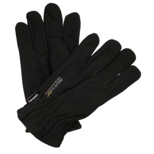 Zimowe Rękawiczki Unisex Dla Dorosłych Kingsdale. Czarne rękawiczki Regatta, na zimę, bez wzorów. Za 78,99 zł.