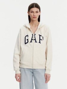 Gap Bluza 831200-03 Beżowy Relaxed Fit. Brązowe bluzy GAP, m, bez wzorów, z bawełny, bez kaptura. Za 149,99 zł.