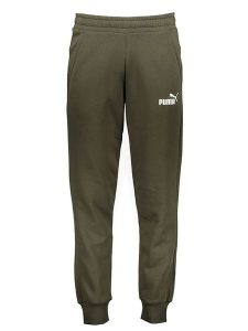 Puma Spodnie dresowe "C- PMA ESS" w kolorze khaki rozmiar: XL. Brązowe spodnie dresowe Puma, xl, bez wzorów, z dresówki. Za 92,21 zł.