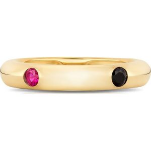 RABAT Srebrny Pierścionek - srebro 925, Rubin syntetyczny,spinel. Pierścionki marki W.KRUK. W wyprzedaży za 69,00 zł.