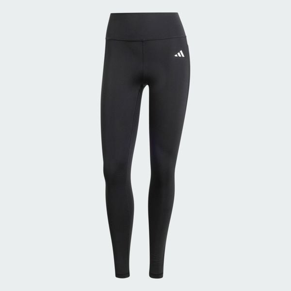 Długie legginsy Optimé Essentials Stash Pocket. Czarne legginsy ADIDAS, bez wzorów, z elastanu, z podwyższonym stanem, długie. Za 199,00 zł.