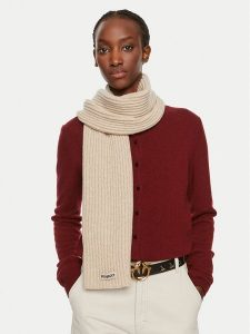 Pinko Szalik Talpa 04490 A1CH Beżowy. Brązowe rękawiczki Pinko, bez wzorów, z materiału. Za 799,99 zł.
