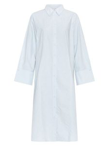 MOSS COPENHAGEN Sukienka "Panola Pelina" w kolorze błękitnym rozmiar: M/L. Niebieskie sukienki Moss Copenhagen, l, bez wzorów, z bawełny, bez kołnierzyka, bez ramiączek, maxi. Za 208,99 zł.