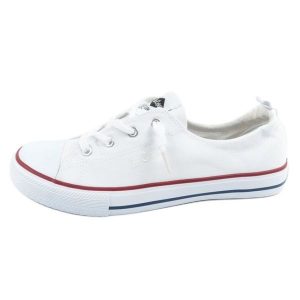 Buty Lee Cooper LCW-25-02-3296L trampki białe. Białe trampki bez wzorów, z gumy, bez zapięcia. Za 183,88 zł.