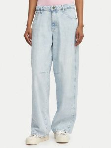 Guess Jeans Jeansy W6GA2X D0029 Niebieski Relaxed Fit. Niebieskie jeansy Guess Jeans, z aplikacjami, z bawełny. Za 439,99 zł.