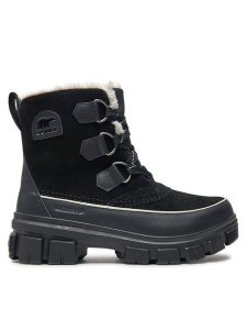 Sorel Śniegowce Torino V Wp Outdry 2106701010 Czarny. Czarne buty zimowe Sorel, ze skóry, bez obcasa, bez zapięcia. Za 549,99 zł.