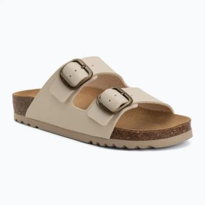 Klapki damskie Scholl Josephine. Brązowe klapki Scholl, bez wzorów, z materiału, bez obcasa. Za 239,99 zł.