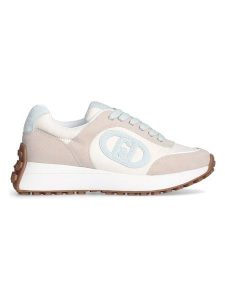 Liu Jo Skórzane sneakersy w kolorze kremowo-jasnoróżowym rozmiar: 35. Brązowe trampki Liu Jo, bez wzorów, z materiału, bez zapięcia. Za 303,78 zł.