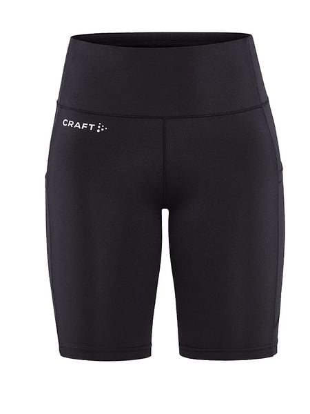 Craft Szorty sportowe "Adv Essence" w kolorze czarnym rozmiar: XS. Czarne spodenki sportowe Craft, xs, bez wzorów, z materiału, z podwyższonym stanem, outdoorowe. Za 70,90 zł.