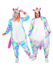 Carnival Party Kombinezon kostiumowy "Unicorn" w kolorze białym ze wzorem rozmiar: L/XL. Białe kombinezony Carnival Party, l, bez wzorów, bez kołnierzyka, bez ramiączek, krótkie. Za 130,99 zł.