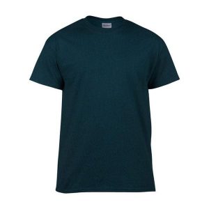 Ciężka Bawełniana Koszulka Z Krótkim Rękawem Dla Dorosłych Unisex. Niebieskie bluzki GILDAN, s, bez wzorów, z bawełny, sportowe, bez kołnierzyka, bez ramiączek. Za 30,99 zł.
