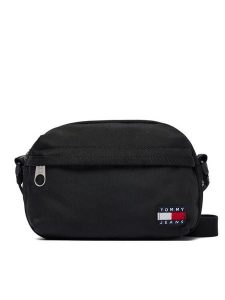 Tommy Jeans Torebka Tjw Ess Daily Crossover AW0AW17286 Czarny. Czarne listonoszki Tommy Jeans, bez wzorów, z jeansu, bez dodatków. Za 259,99 zł.