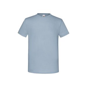 Kultowa Koszulka Unisex Dla Dorosłych. Niebieskie bluzki FRUIT OF THE LOOM, xl, bez wzorów, sportowe, bez kołnierzyka, bez ramiączek. Za 33,99 zł.