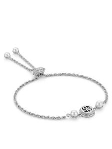 Guess Bransoletka JUBB05 520JW Srebrny. Szare bransoletki Guess, metalowe. Za 249,99 zł.
