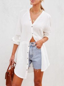 LA Angels Koszula w kolorze białym rozmiar: M. Białe koszule LA Angels, m, bez wzorów, z wiskozy, bez kołnierzyka, bez ramiączek. Za 126,99 zł.