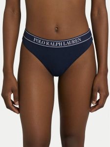 Polo Ralph Lauren Stringi 4P0483 Granatowy. Niebieskie stringi Polo Ralph Lauren, bez wzorów, z bawełny. Za 125,99 zł.