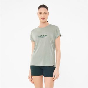 T-shirt damski VIKING Likelo Bamboo. Zielone koszulki sportowe Viking, bez wzorów, bez ramiączek. Za 122,86 zł.