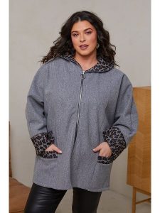 Curvy Lady Kurtka przejściowa w kolorze szarym rozmiar: 44/46. Szare kurtki Curvy Lady, bez wzorów, bez kaptura. Za 141,19 zł.