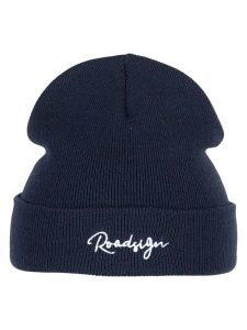 Roadsign Czapka w kolorze granatowym rozmiar: onesize. Niebieskie czapki Roadsign, bez wzorów, prążkowane. Za 26,99 zł.
