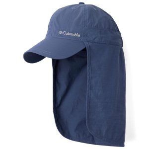 Czapka z daszkiem dla dorosłych Schooner Bank II Cap. Niebieskie czapki Columbia, bez wzorów, z nylonu, sportowe. Za 119,99 zł.