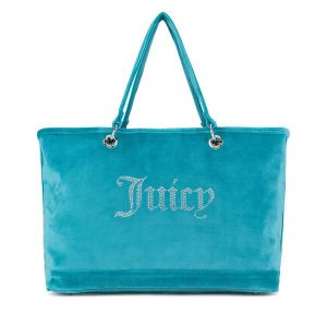 Torebka Juicy Couture. Niebieskie torebki klasyczne Juicy Couture, bez wzorów, bez dodatków. Za 349,99 zł.